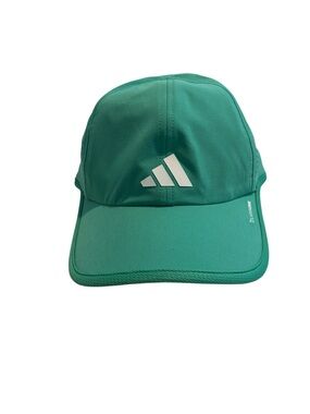 adidas Green Performance Running Cap with White Logo